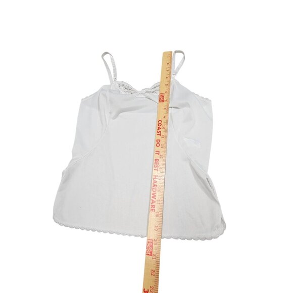Vintage Sears The Doesn't Slip Womens White Nylon Camisole Slip Size 34‎ Basic - Picture 6 of 8